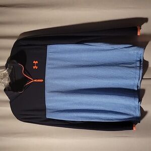 Under Armour Kids Blue and Black Long Sleeve Shirt